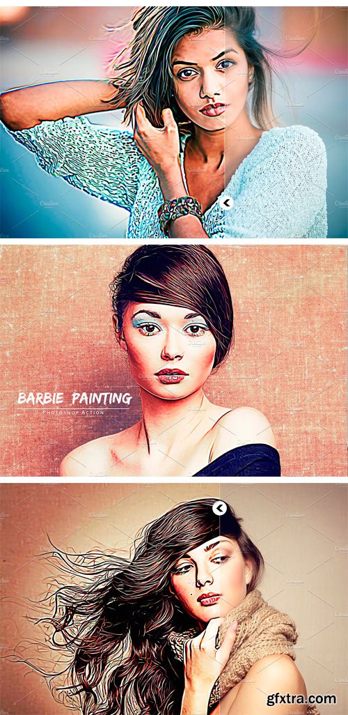 CM - Barbie Painting Photoshop Action 1660802