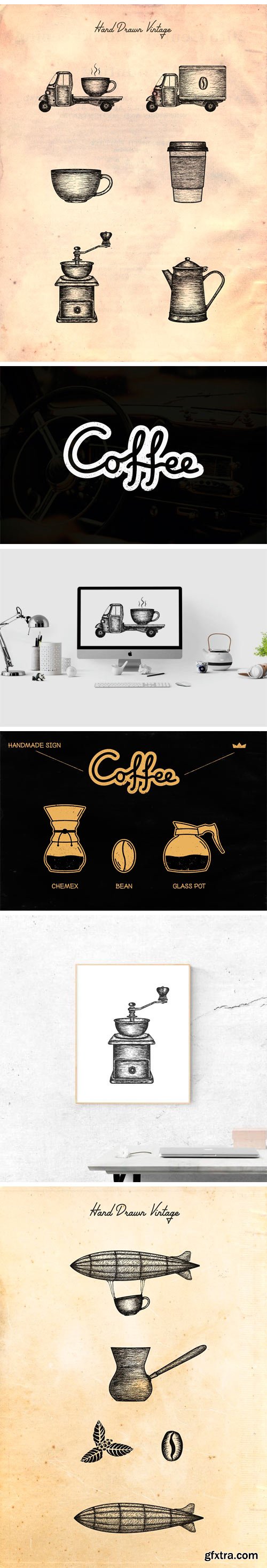 CM - COFFEE GRAPHIC & LOGO BUNDLE 1661083