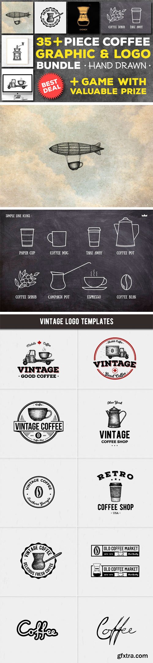 CM - COFFEE GRAPHIC & LOGO BUNDLE 1661083