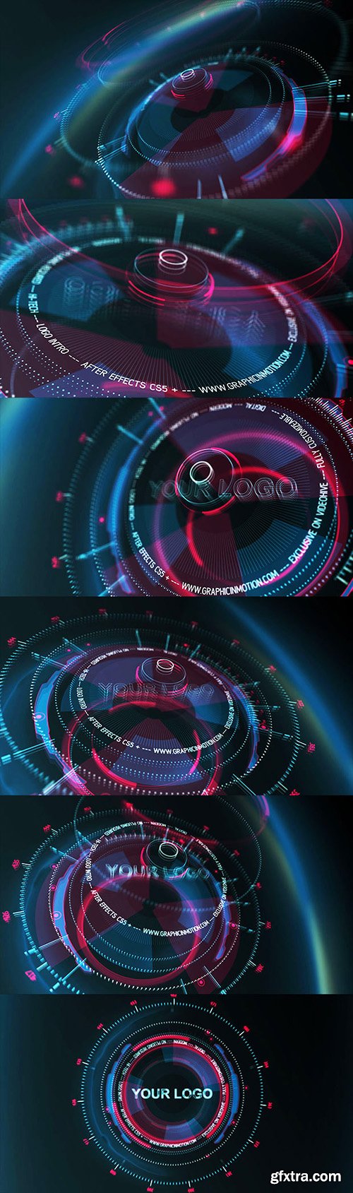 Videohive Hi-Tech HUD Logo Reveal 17522904