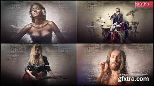 Videohive Music Notes Slideshow 19552297