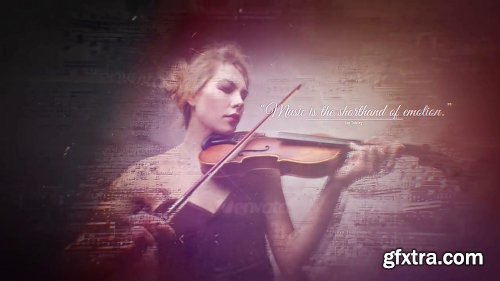 Videohive Music Notes Slideshow 19552297