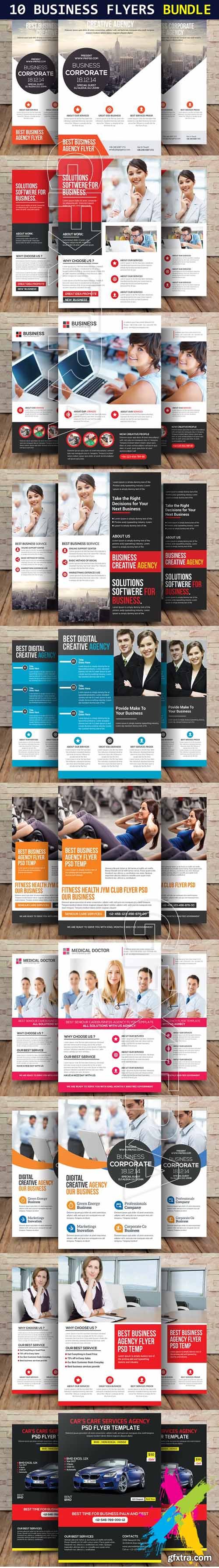 CM - 10 Business Corporate Flyers Bundle 1694534