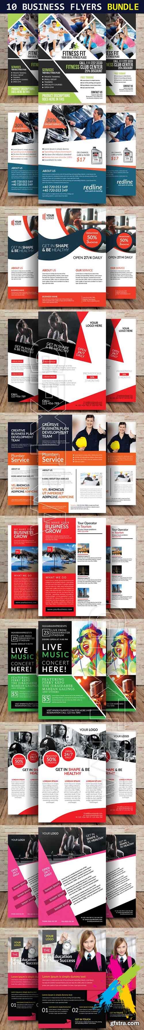 CM - 10 Corporate Business Flyers Bundle 1693943