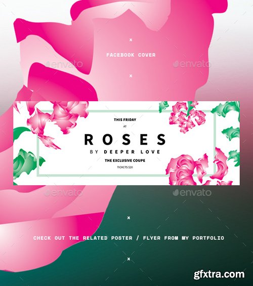 GR - Roses Summer Facebook Cover 20367643