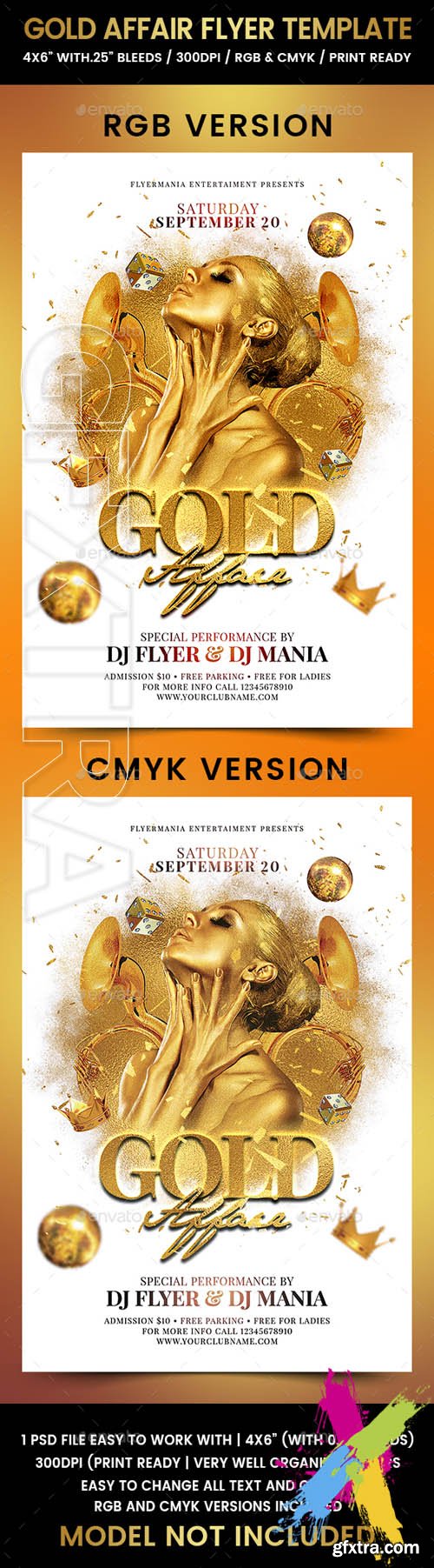 Graphicriver - Gold Affair Flyer Template 20372297