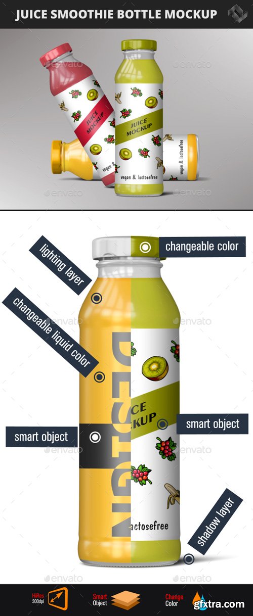 GR - Juice Bottle Smoothie Mockup 20344029