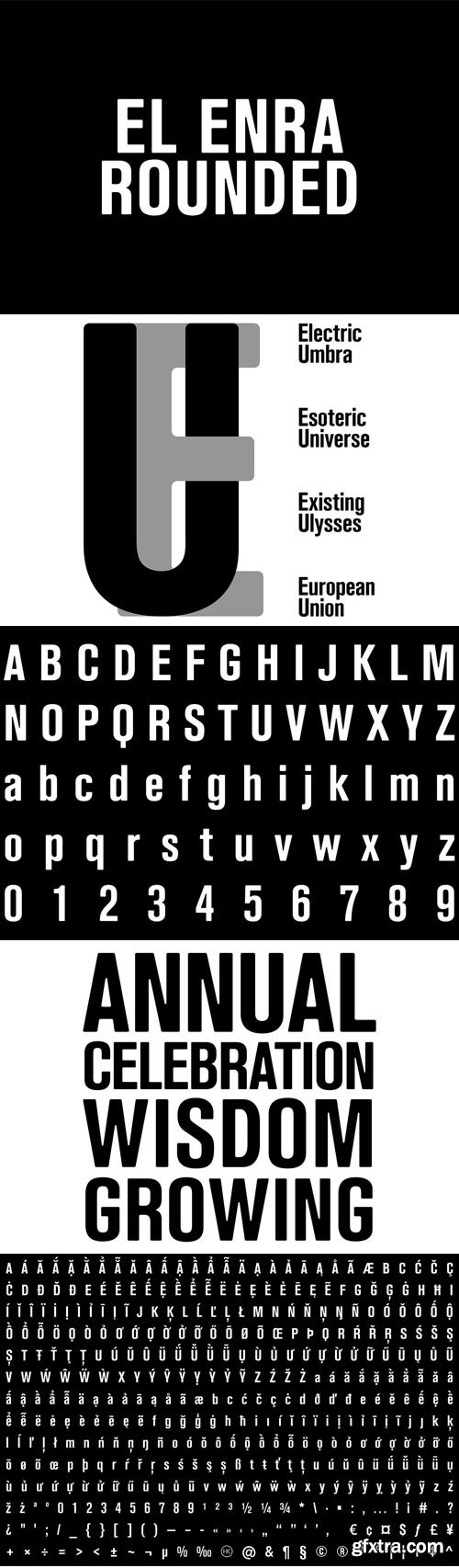 El Enra Rounded Font $6 | 1 x OTF