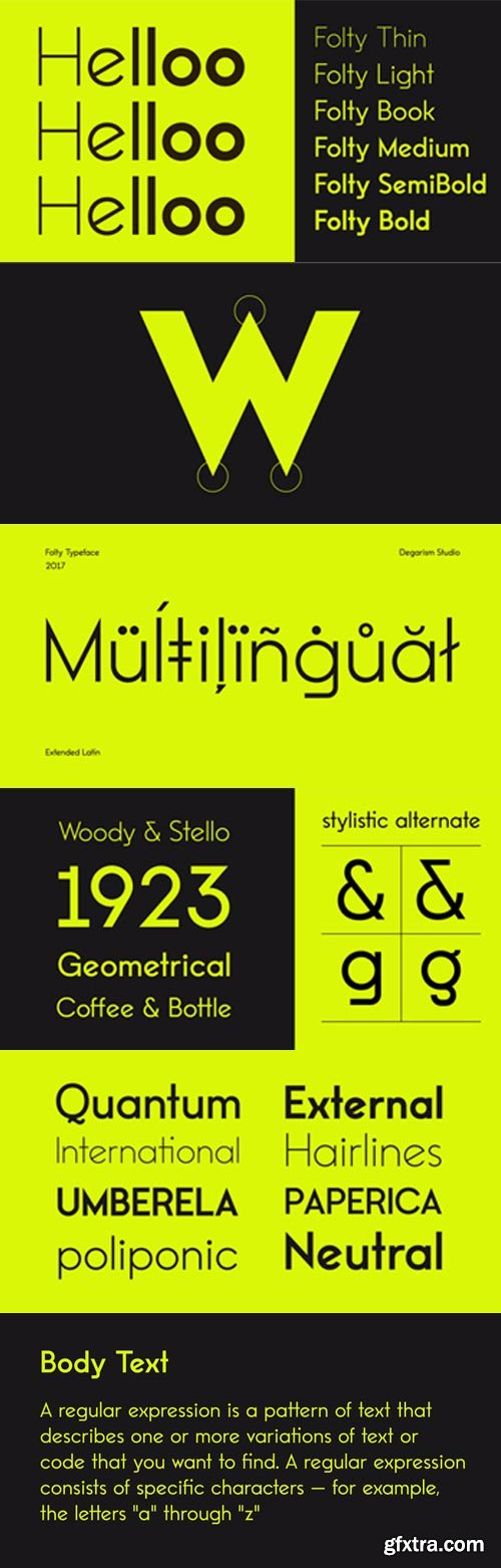 Folty Font Family $80