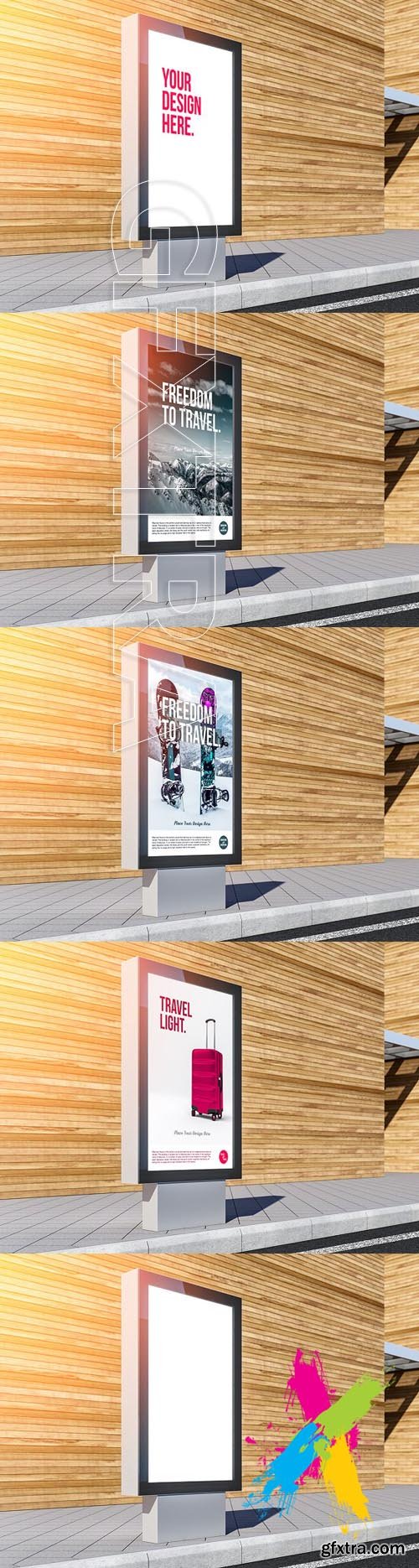 CM - Lightbox billboard PSD Mockup 1693953