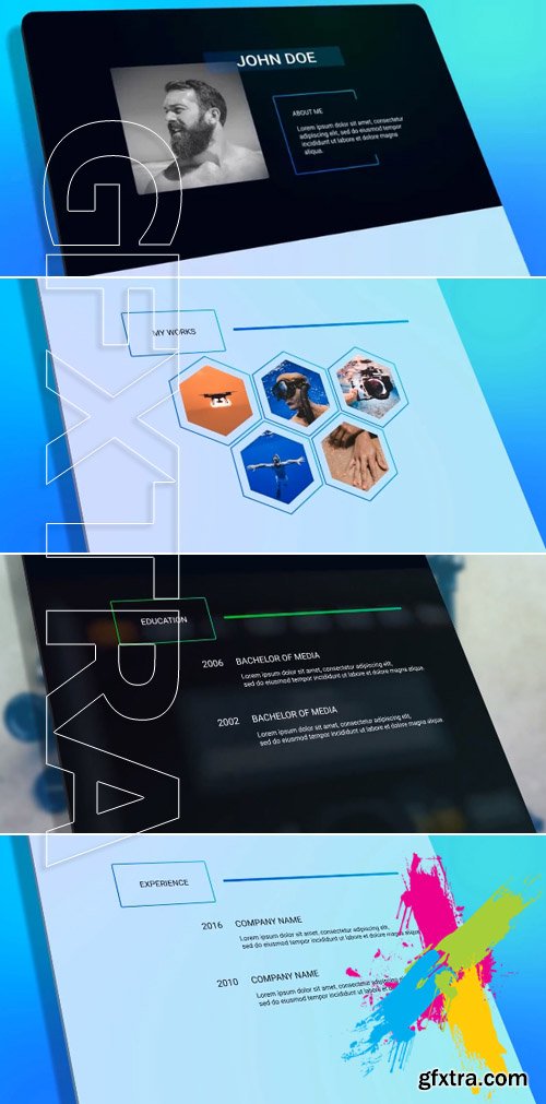Resume Personal Presentation - After Effects