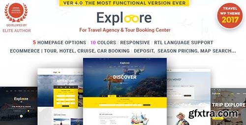 ThemeForest - Tour Booking Travel WordPress Theme - EXPLOORE Travel v4.0 - 16170990