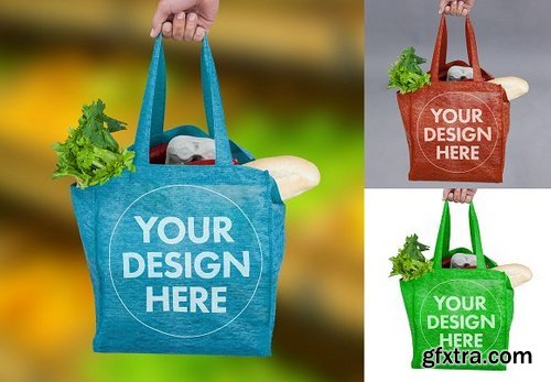 CM - Bag With Groceries Mockup 1634644