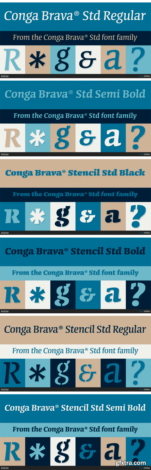 Conga Brava Font Family