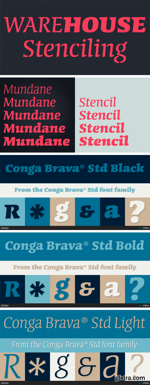 Conga Brava Font Family