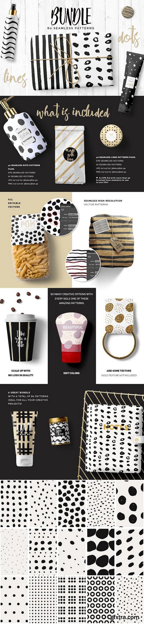 CM - Dots & Lines Patterns Bundle 1624751