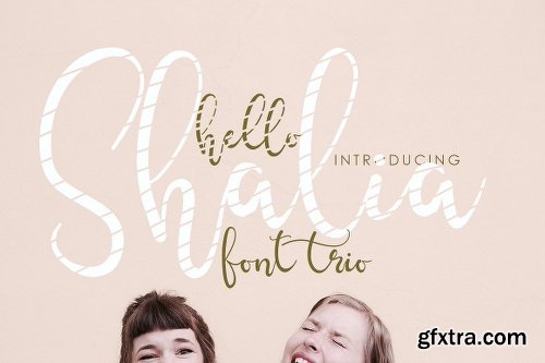 CreativeMarket Hello Shalia - FONT TRIO 1696638