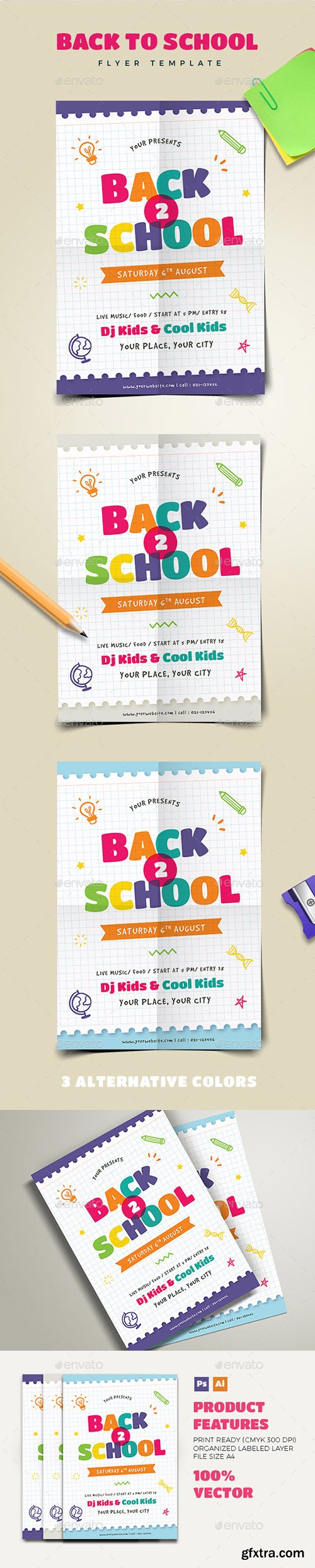 Graphicriver Back to School Flyer 20370854