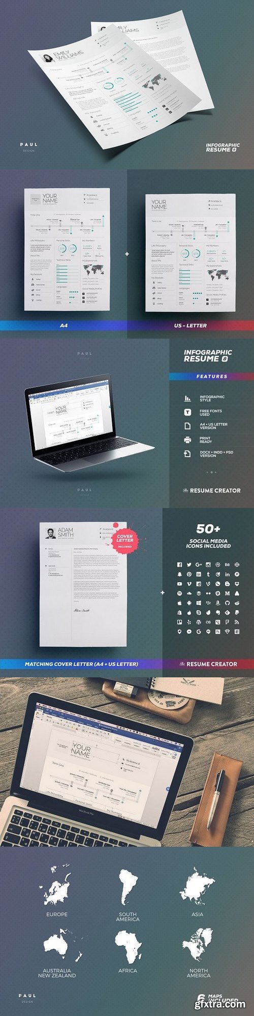 CM - Infographic Resume / Cv Vol. 8 1326302