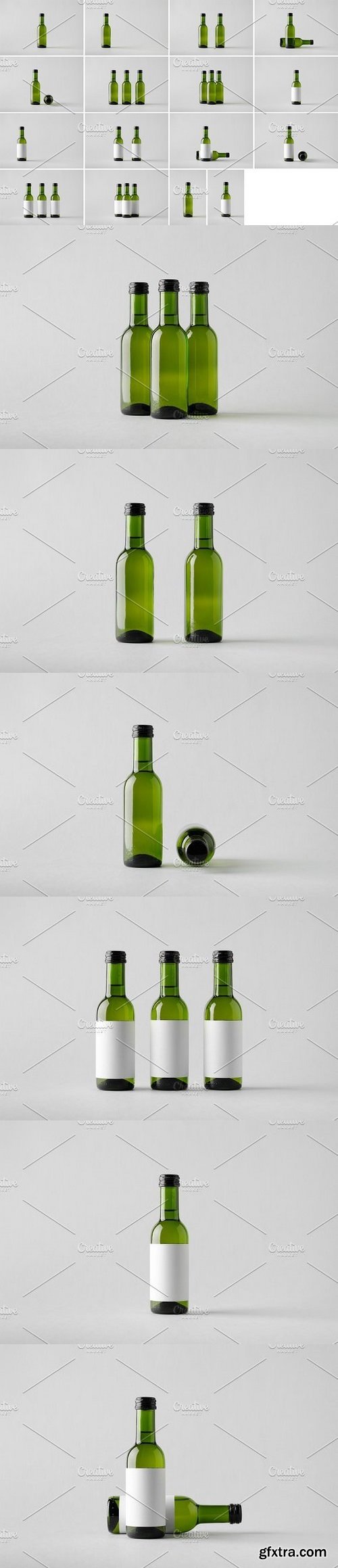 CM - Wine Bottle Mock-Up Photo Bundle 1327191