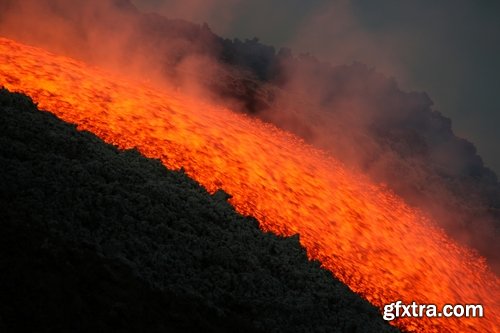 Volcano lava molten rock magma rock 25 HQ Jpeg