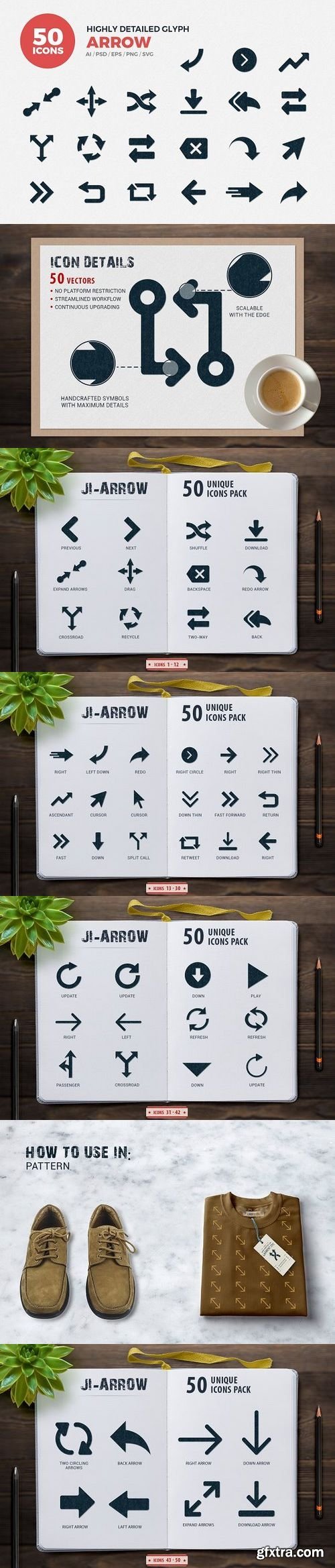 CM - JI-Glyph Arrows Icons Set 1327814