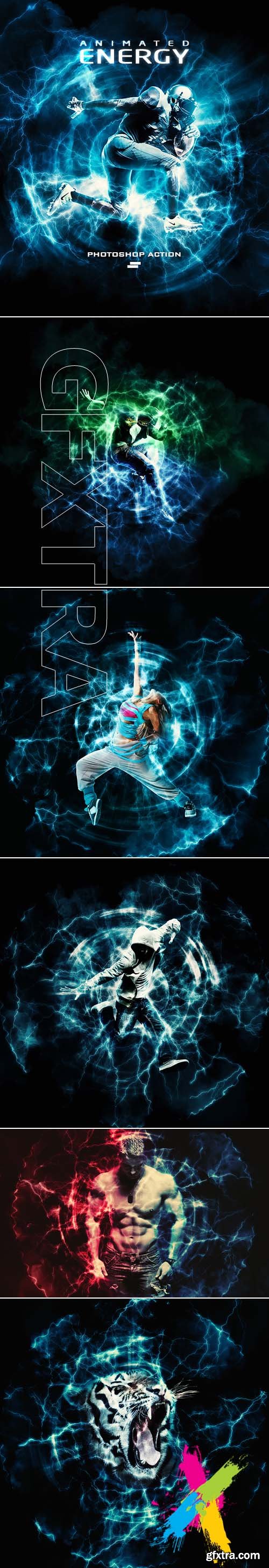 Graphicriver - Gif Animated Energy Light Effects Photoshop Action 20288988