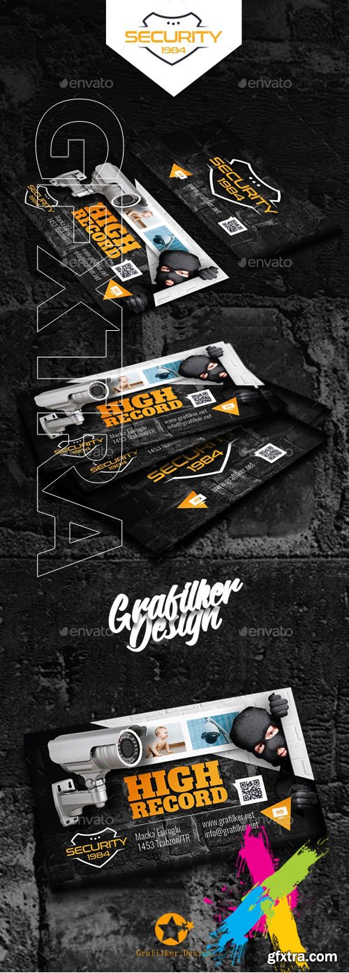 Graphicriver - Security System Business Card Templates 20357557