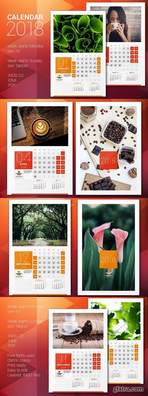 CM - Wall Calendar 2018 1634822