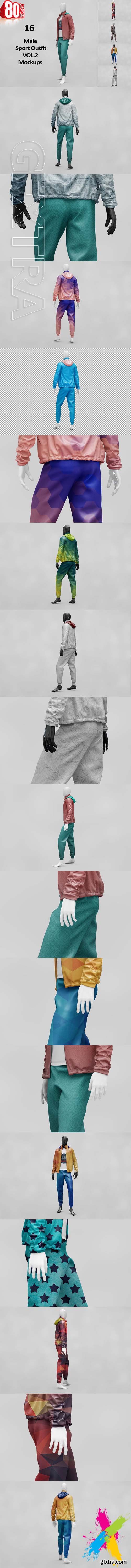 CM - Bundle Male Sport Outfite MockUp 1694246