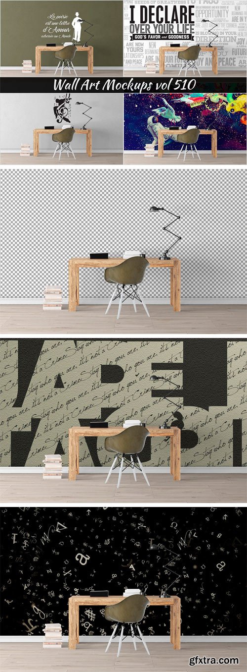 CM - Wall Mockup - Sticker Mockup Vol 510 1643027