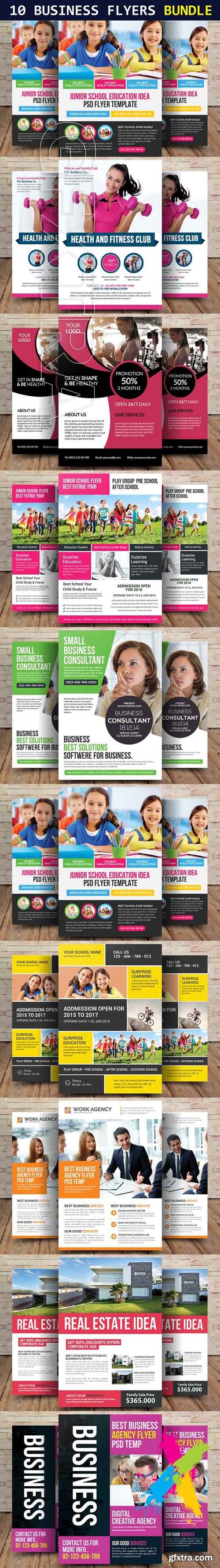 CM - 10 Multi Use Business Flyers Bundle 1694064