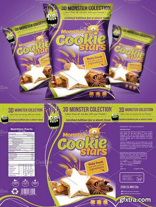 CM - Cookie packaging design template 1635010