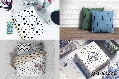 CreativeMarket 66 Cute Patterns Pack 60% Fff 1333307