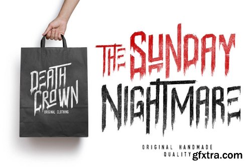 CreativeMarket Sunday Nightmare Typeface 725172