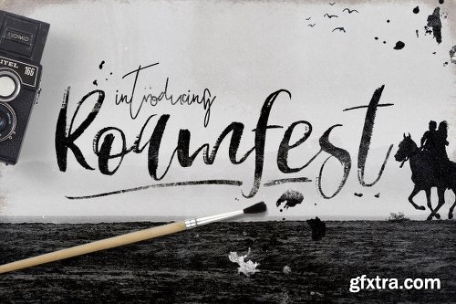 CreativeMarket Roamfest Brush Script Font 754566