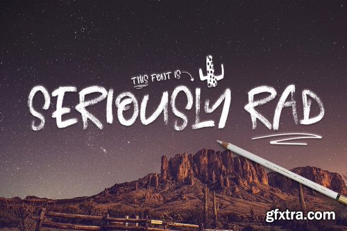 CreativeMarket Seriously Rad Brush Font 754571