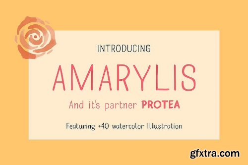 CreativeMarket Amarylis Handcrafted Typeface 1112294