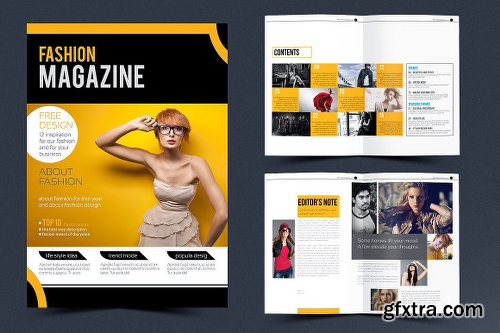 CreativeMarket Fashion Magazine 1112459