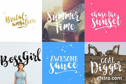 CreativeMarket Start Today - Brush Font Duo 1112443