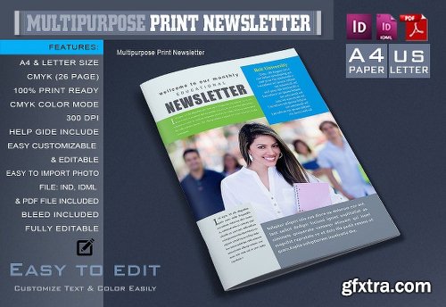 CreativeMarket Educational Newsletter Template 1112538