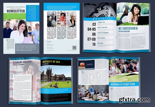 CreativeMarket Educational Newsletter Template 1112538