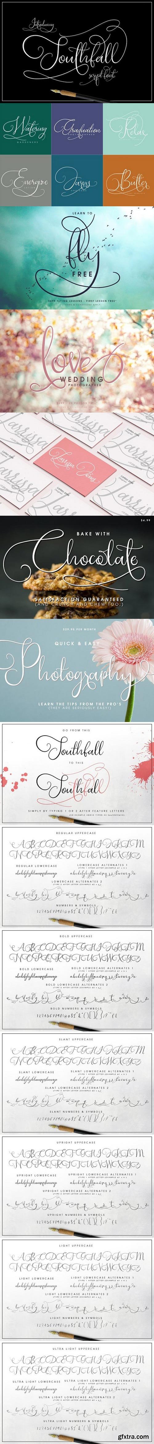 CM - Southfall Script Font 1645503