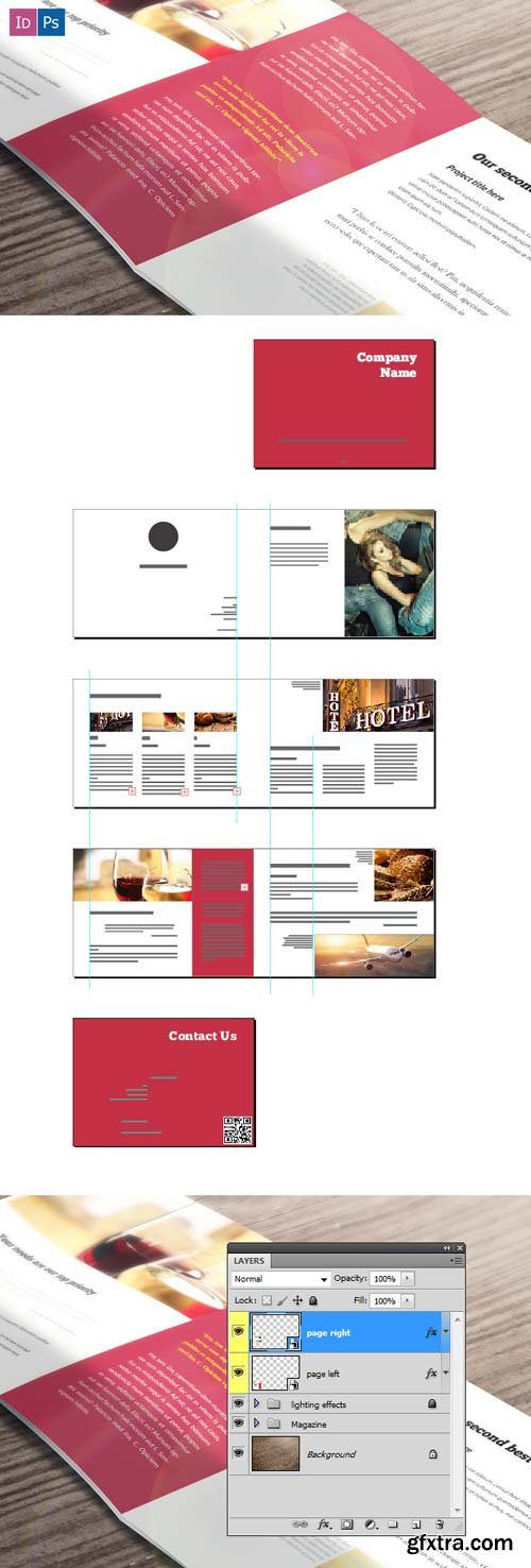 Superpremium Print Templates - Flat Study Booklet