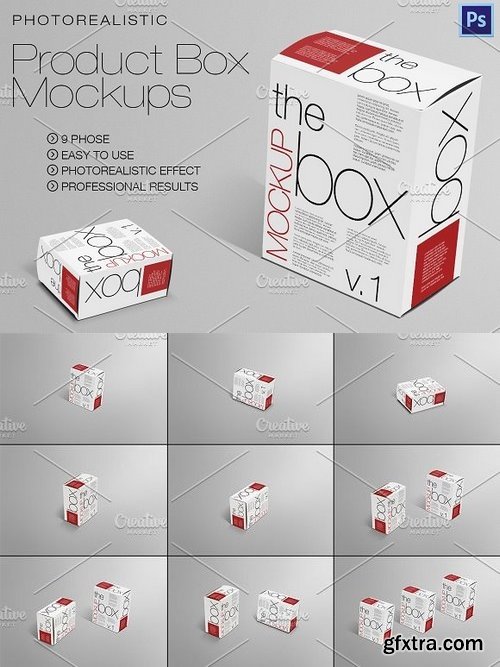 CM - Product / Box Mockups 9 Scene 1337594