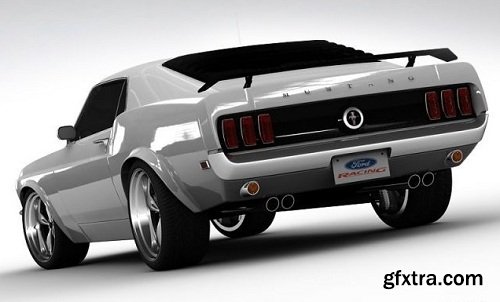 Ford Mustang Boss 302 1969 3d Model