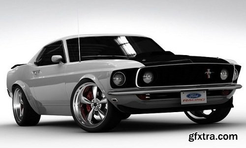 Ford Mustang Boss 302 1969 3d Model