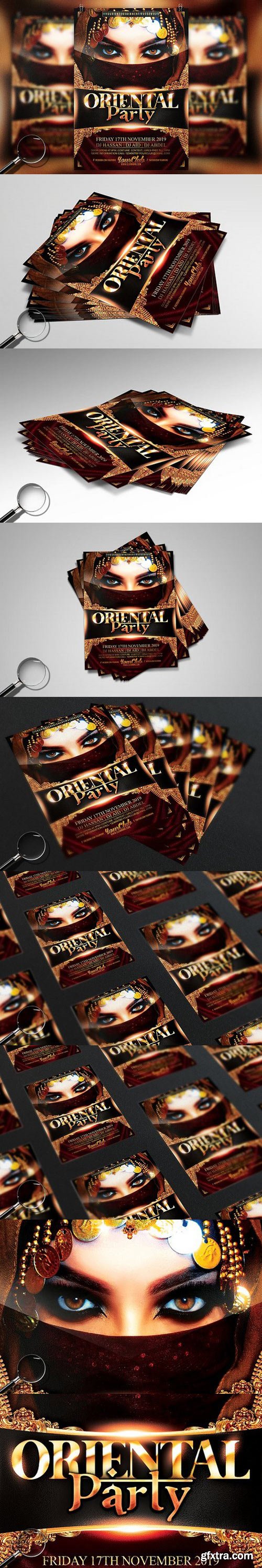 CM - Oriental Party | Gold Flyer Template 1635976