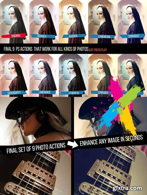 CM - Final 9 Photoshop Actions Set 1695084