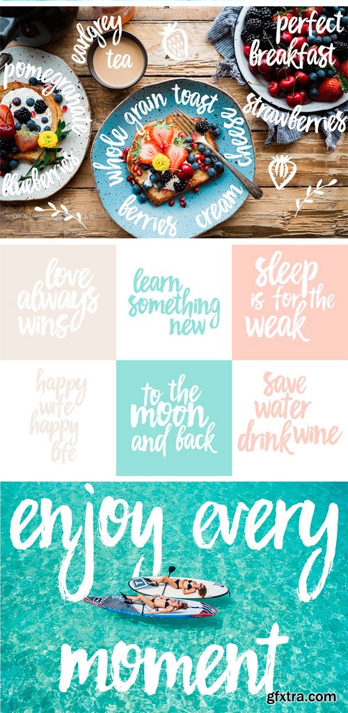 CM - New! Salty Hair Font DUO 1617337